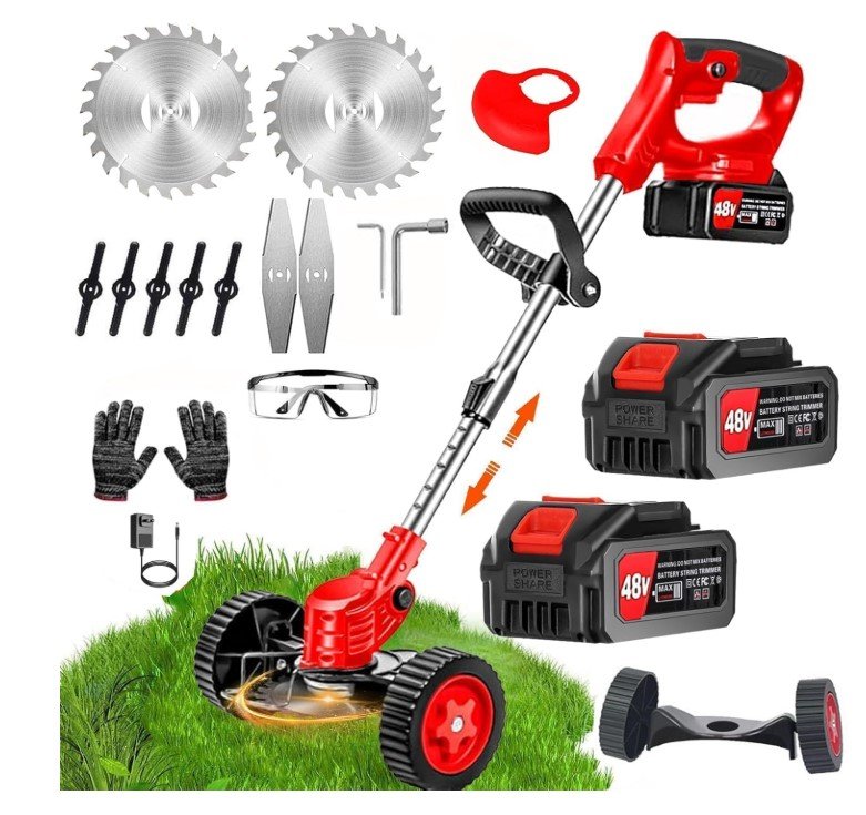 Electric Wireless Rechargeable Grass Cutter 48V